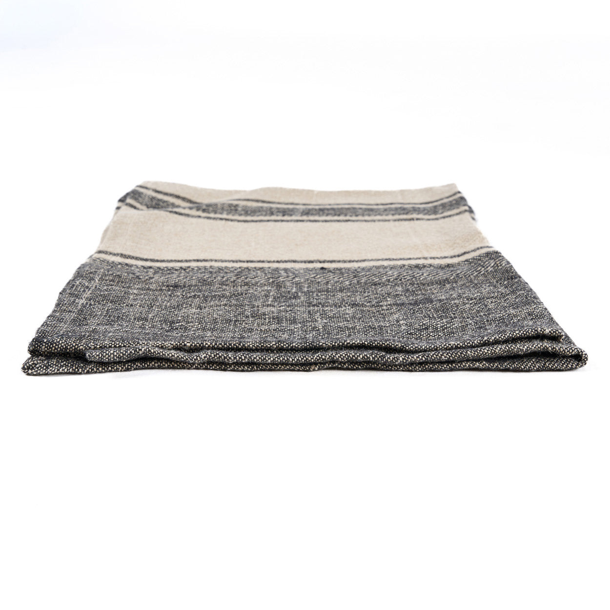 Bambua Linen Smudge strofinaccio cucina in lino nero 50x70