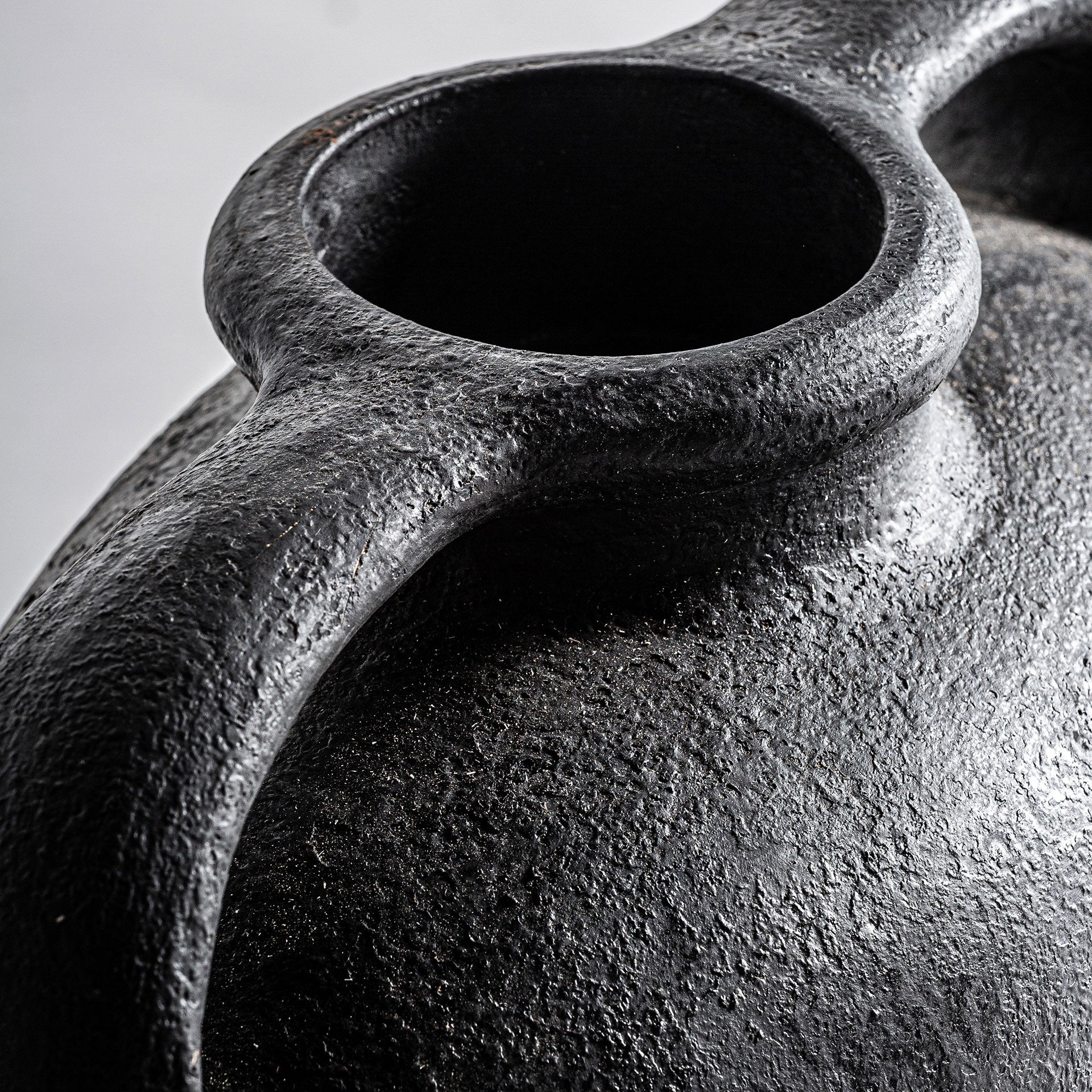 Bambua Ibor vaso terracotta nero