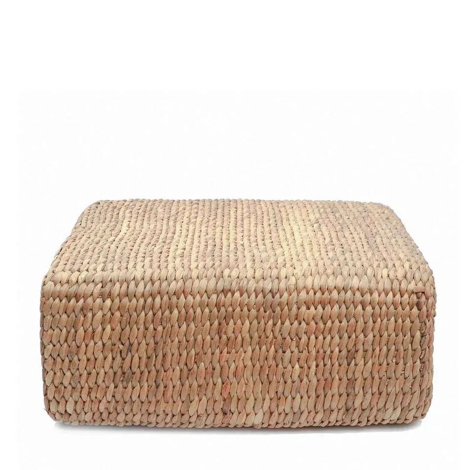 Bambua Hyacinth pouf quadrato naturale M giacinto d’acqua