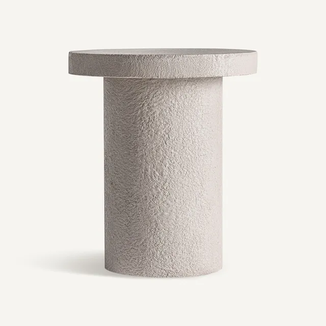 Bambua Banfe Tavolino Alto in Cemento Grigio Chiaro