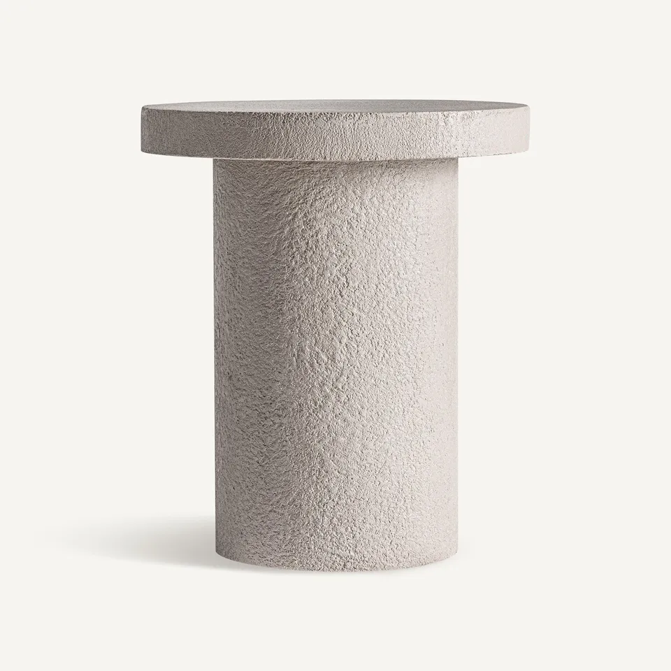 Bambua Banfe Tavolino Alto in Cemento Grigio Chiaro