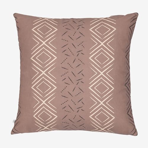 Sklum Tadjou Style federa cuscino 60x60 marrone moka cotone