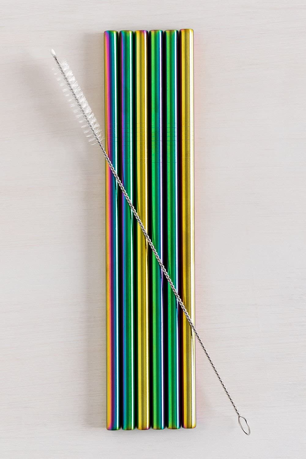 Sklum Sthar cannucce acciaio 6 pezzi iridescenti opache