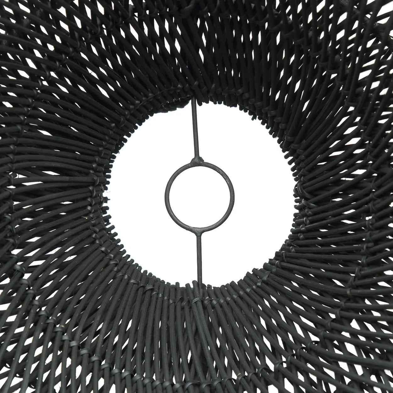 Bambua Cloud lampadario rattan nero M