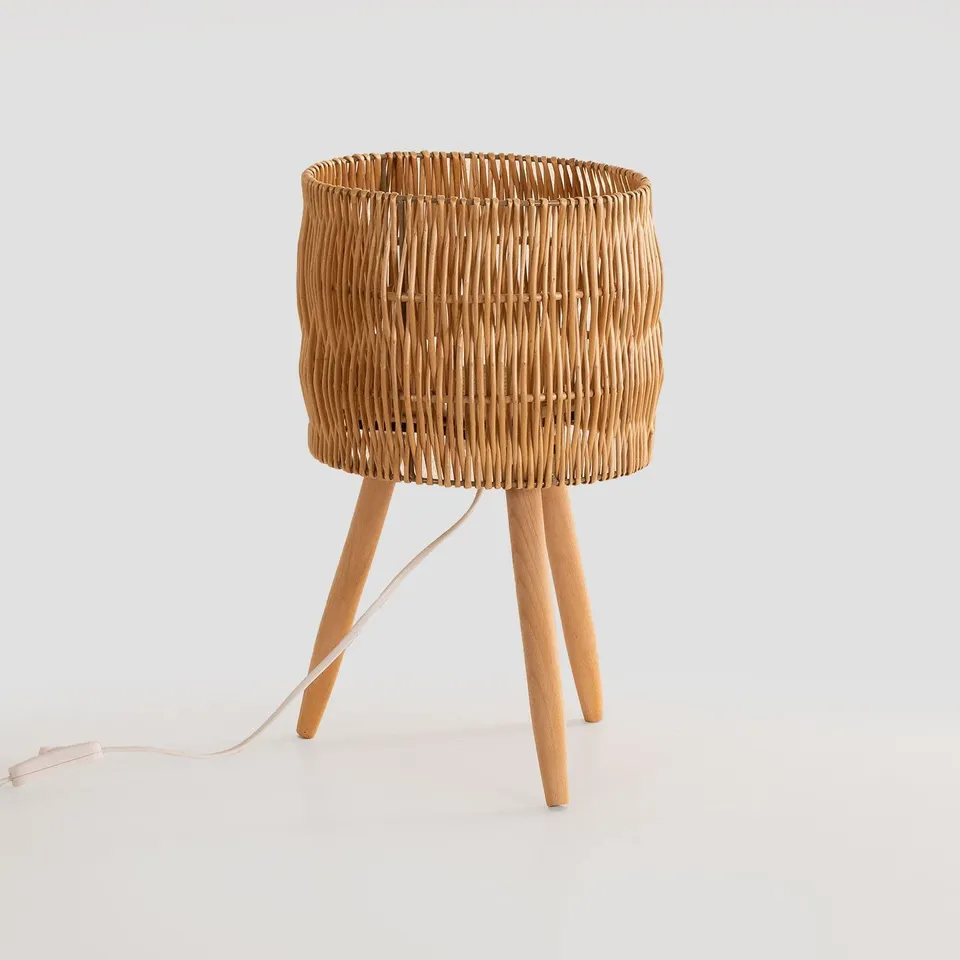 Sklum Mylton lampada da tavolo 41,5 cm vimini naturale