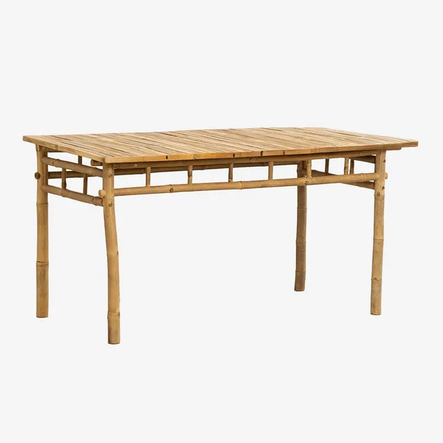 Sklum Marilin tavolo giardino rettangolare 150x80 cm bambù