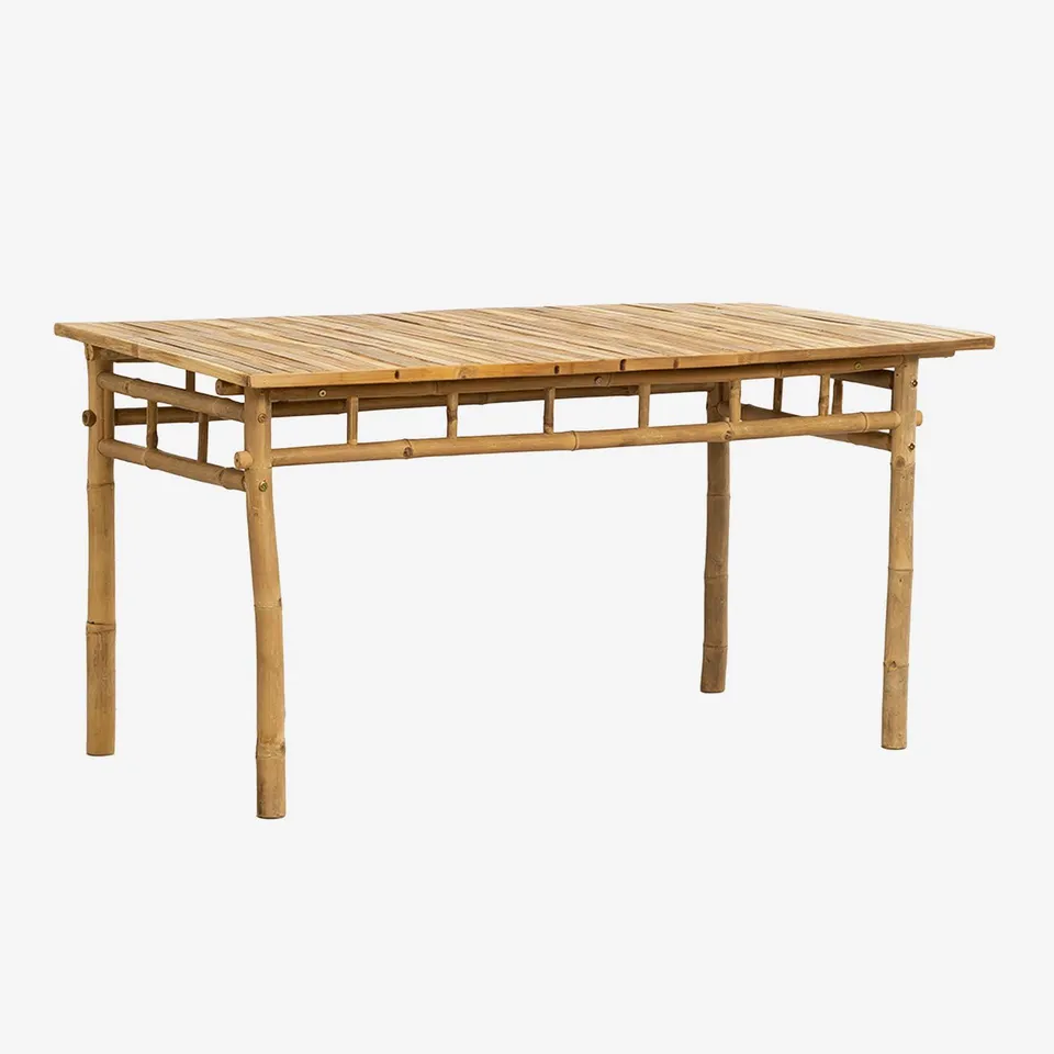 Sklum Marilin tavolo giardino rettangolare 150x80 cm bambù