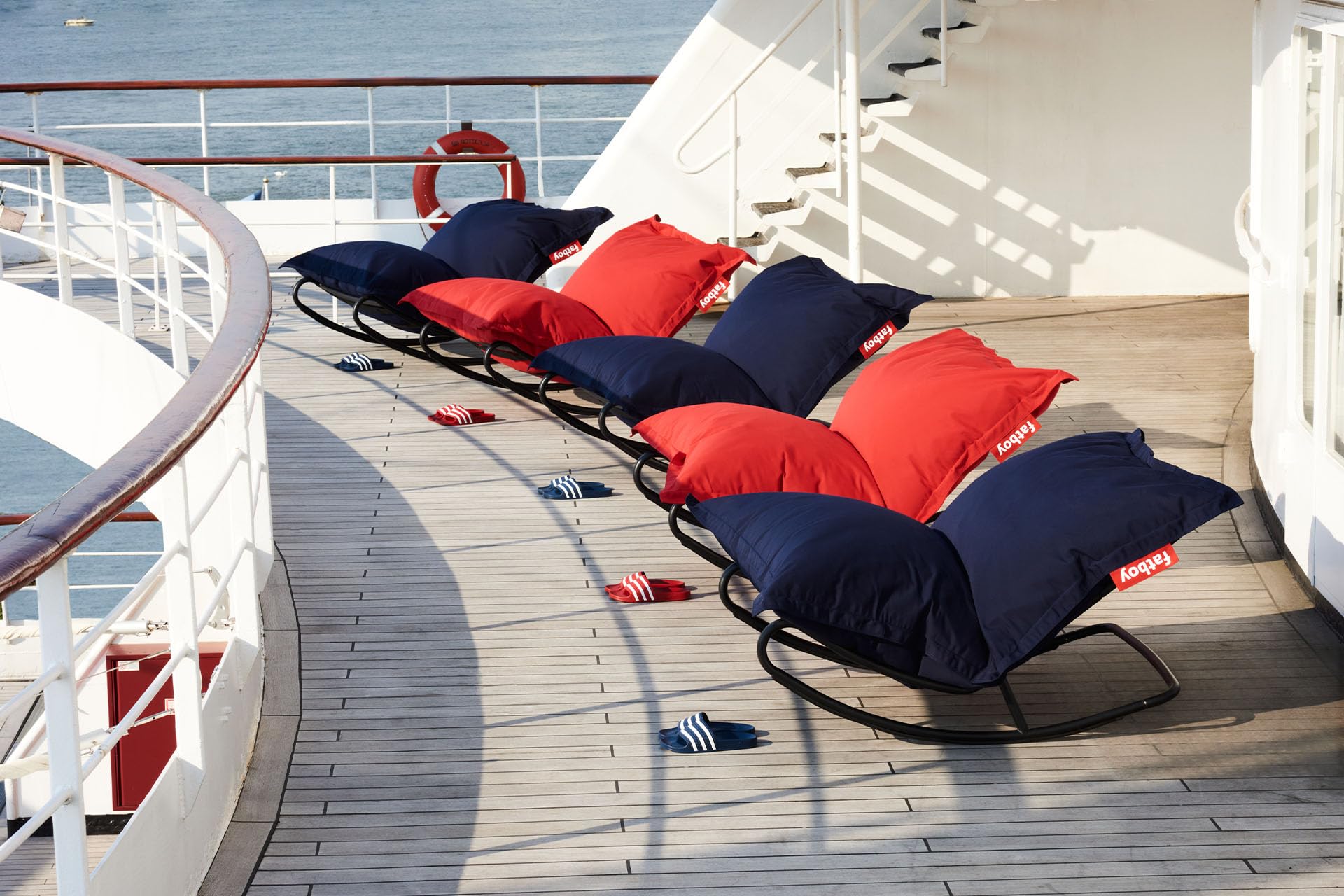 Fatboy Original Poltrona a Sacco 180x140 cm Blu