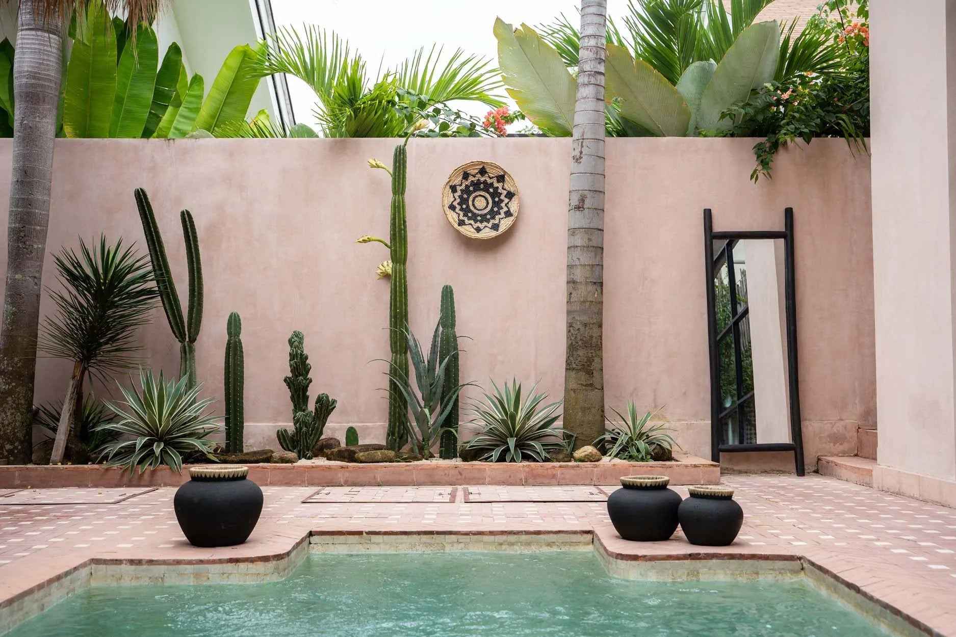 Bambua Styly vaso in terracotta nero M