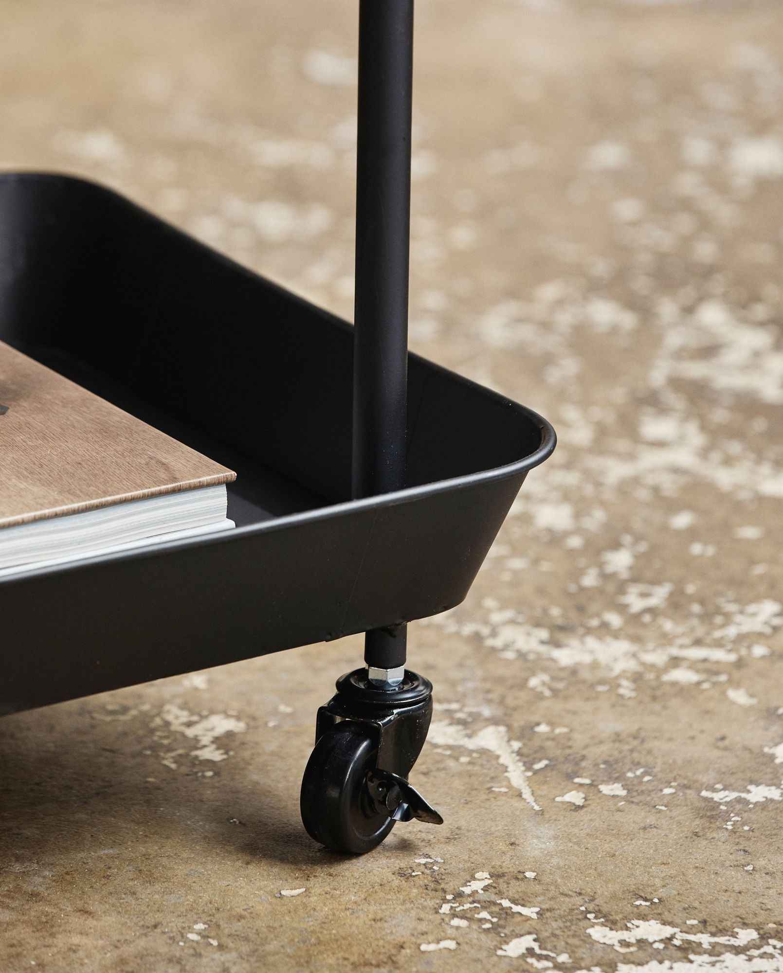 Bambua Fulda carrello ferro nero con ruote