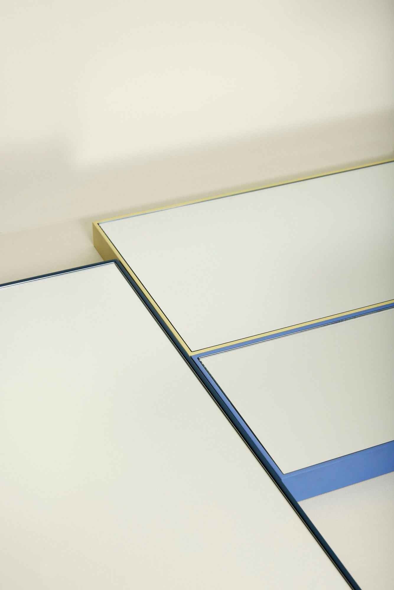 Bambua Shine specchio da parete giallo M