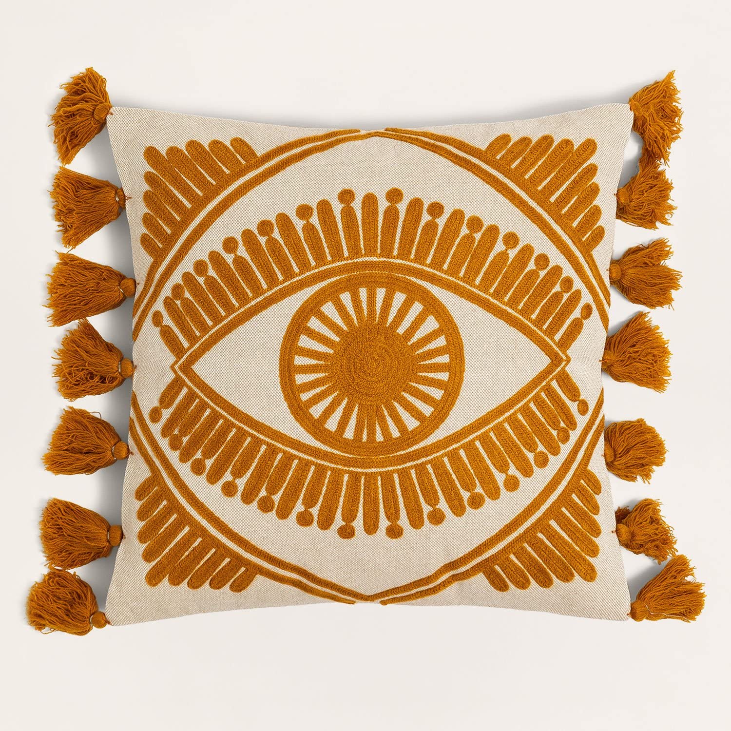 Sklum Osvid Cuscino in Cotone 45x45 cm Arancione Zafferano