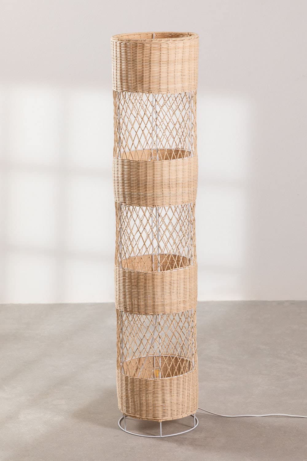 Sklum Estid piantana rattan naturale 121 cm