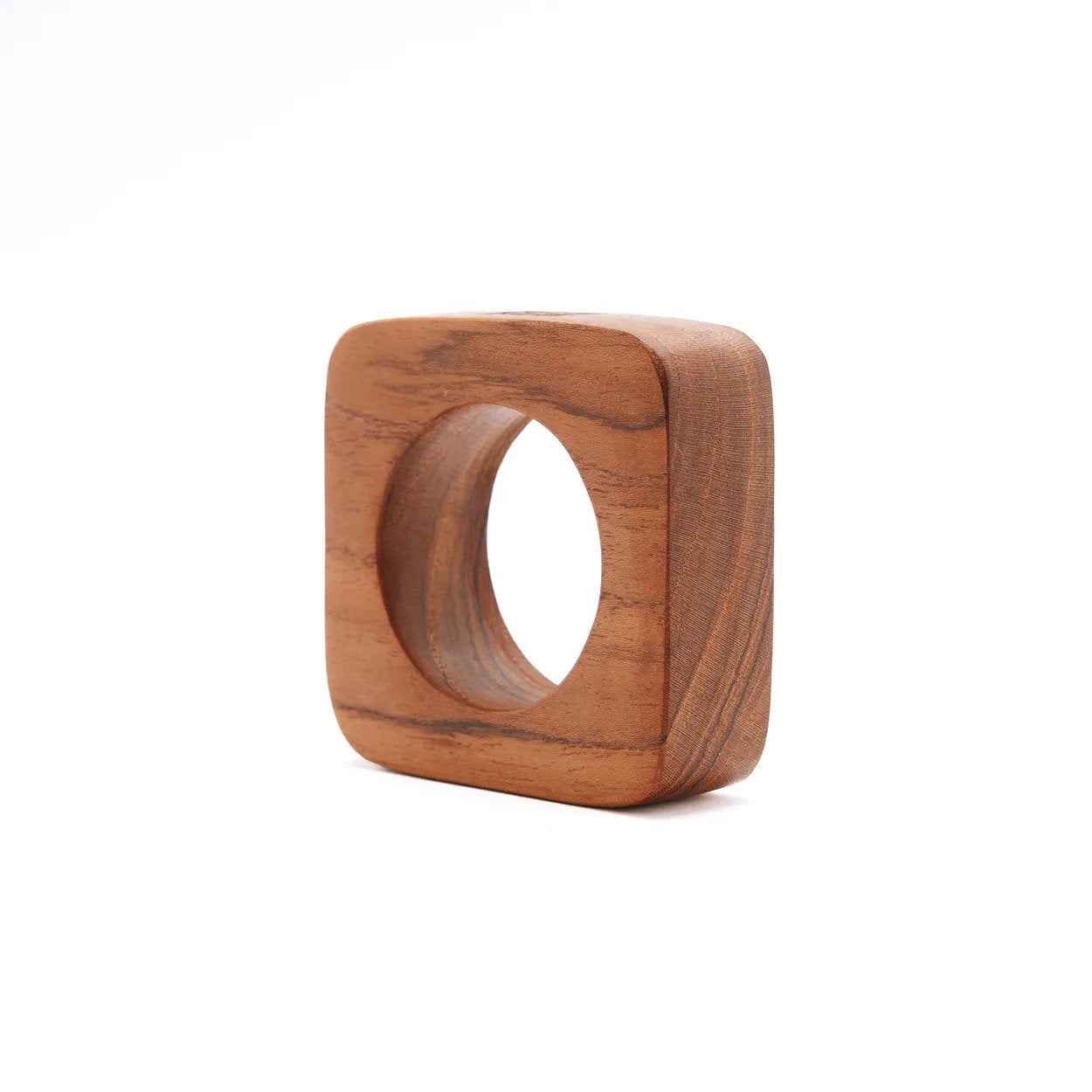 Bambua Teak Root portatovaglioli legno set 4 pezzi
