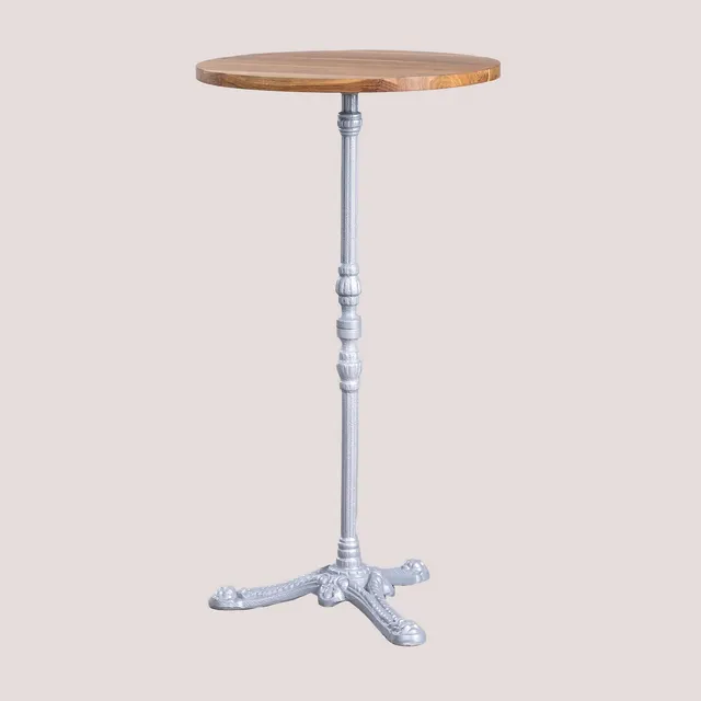 Sklum Vienna Grigio Tavolo Alto Rotondo 60 cm