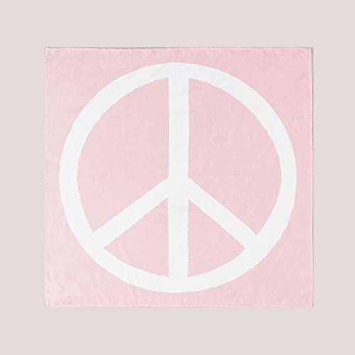 Sklum Peace & Love Arazzo in Cotone Rosa 105x110 cm