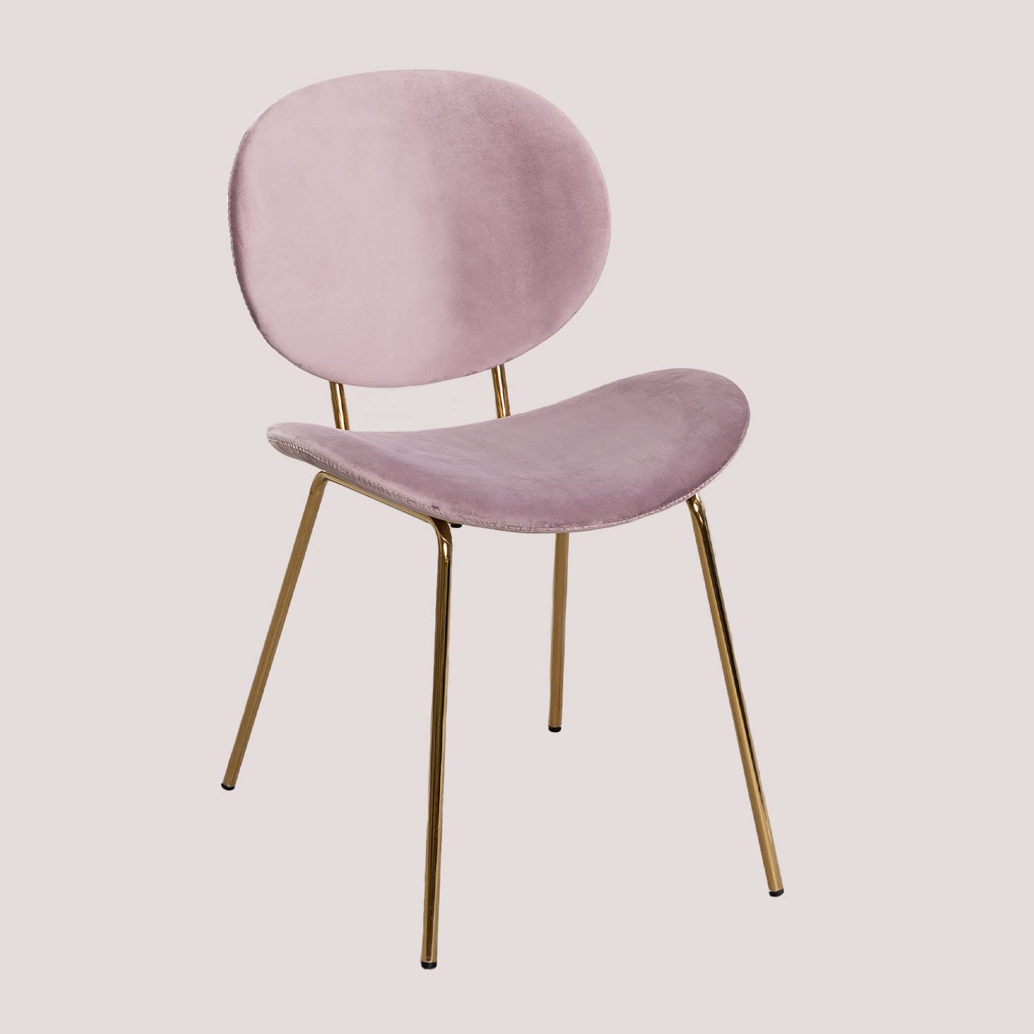Sklum Laure sedia da pranzo rosa malva velluto