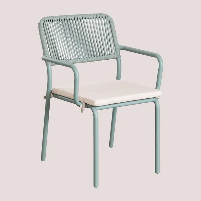 Sklum Arhiza Celadon Sedia da Giardino Impilabile Verde