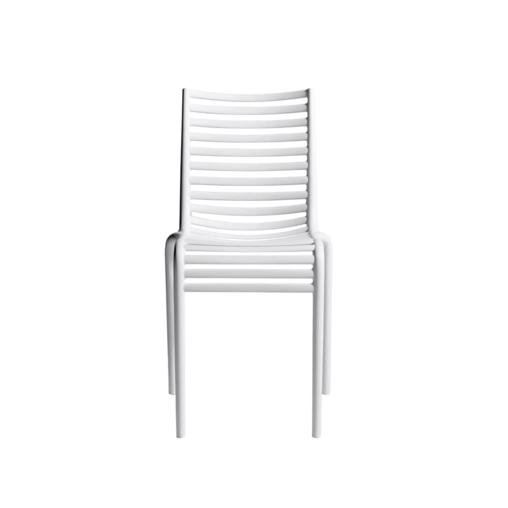 Driade Pip-e sedia grigio lavanda impilabile da esterno