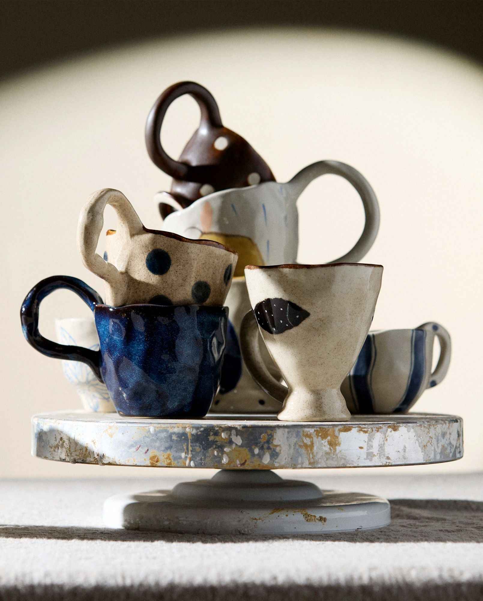 Bambua Atelier FORMA FAVA tazza blu notte