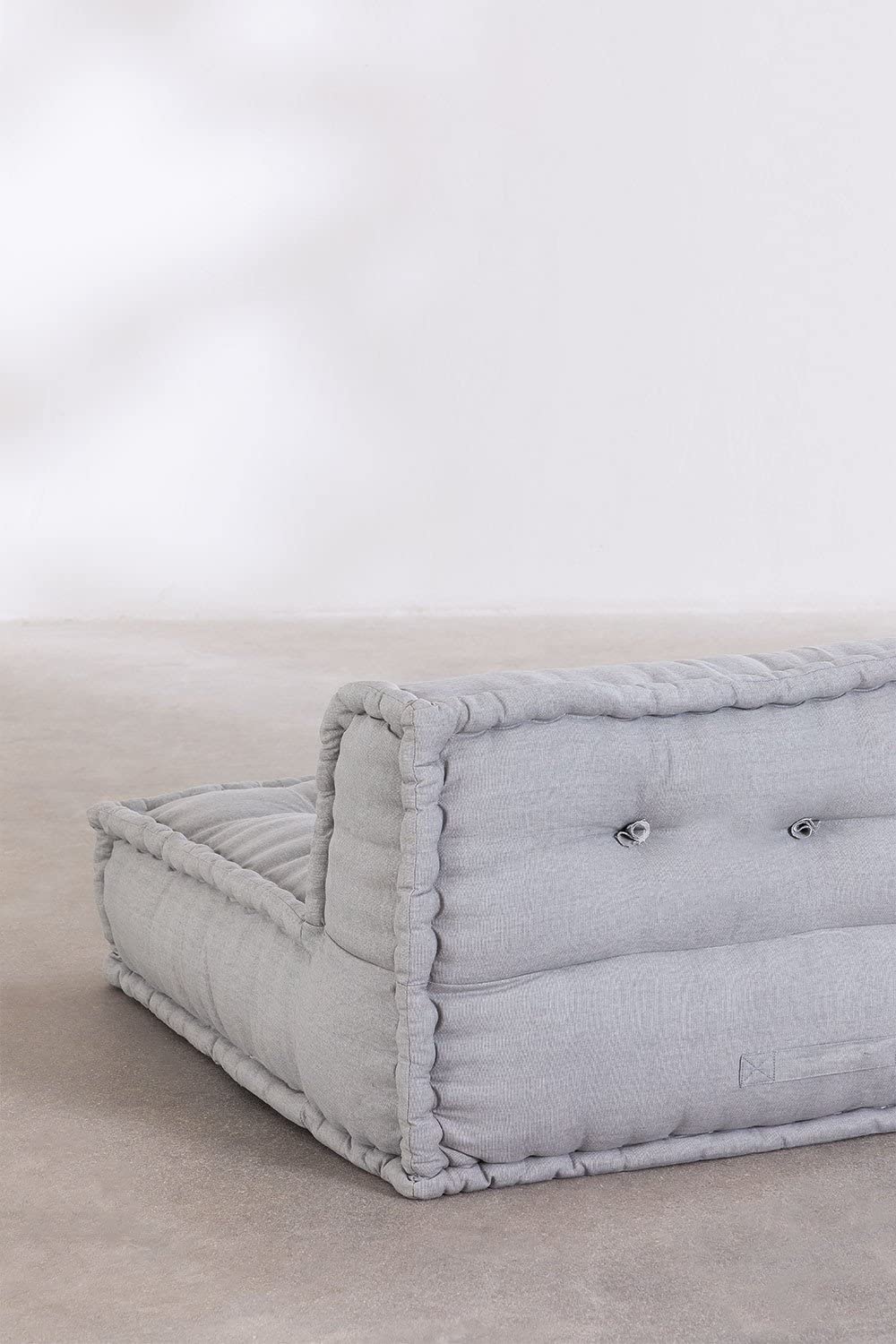 Sklum Dhel divano centrale in cotone grigio ghiaccio