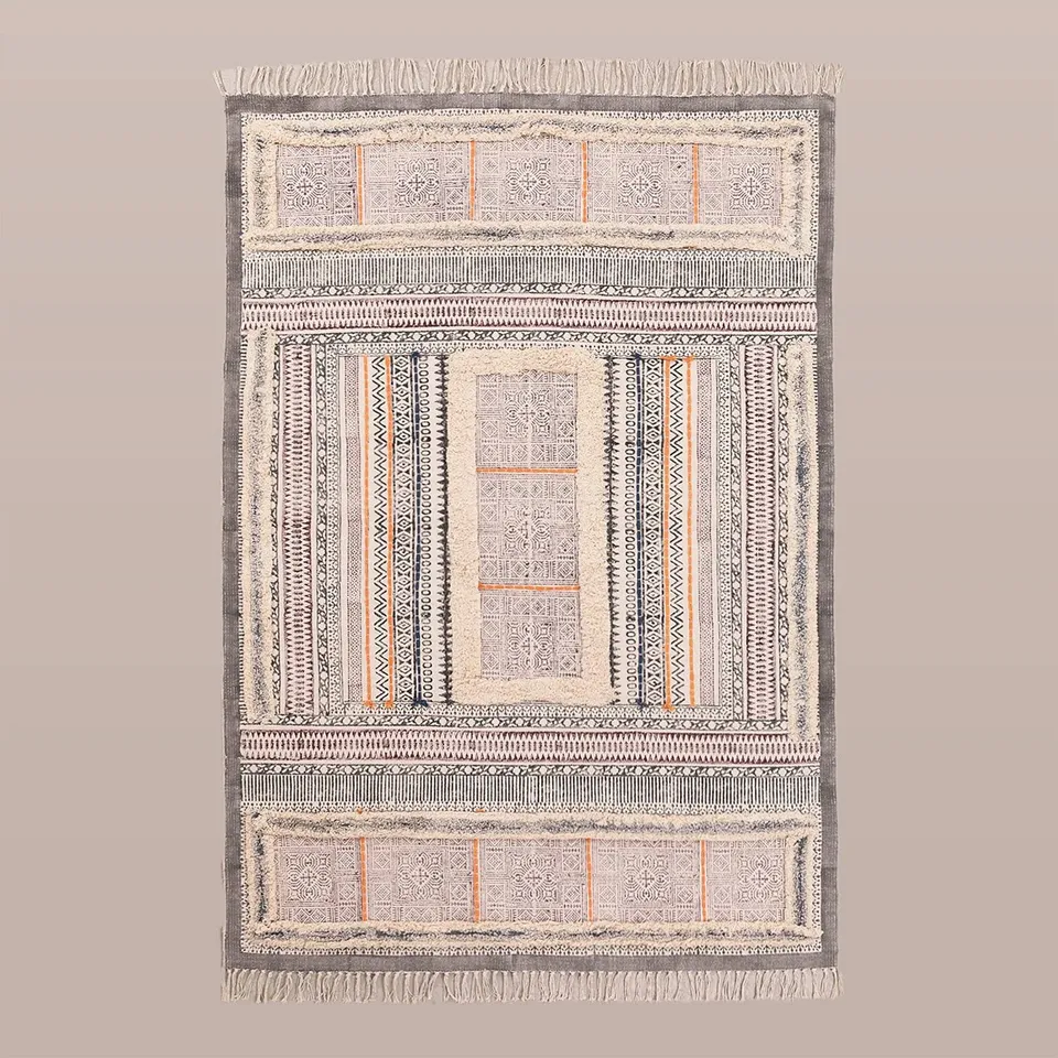 Sklum Smit Ethnic Tappeto in Cotone 183x126,5 cm