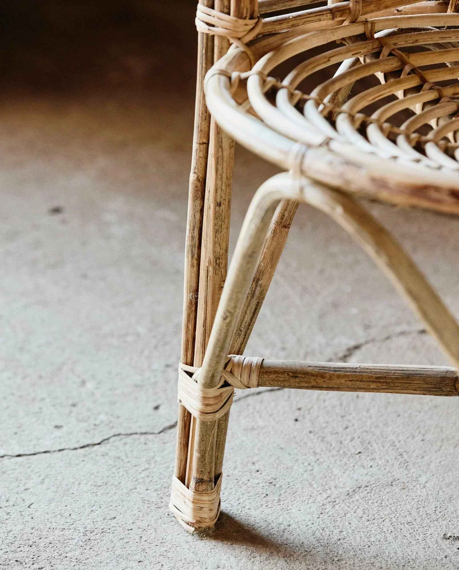 Bambua Cania sedia bamboo naturale 39 cm