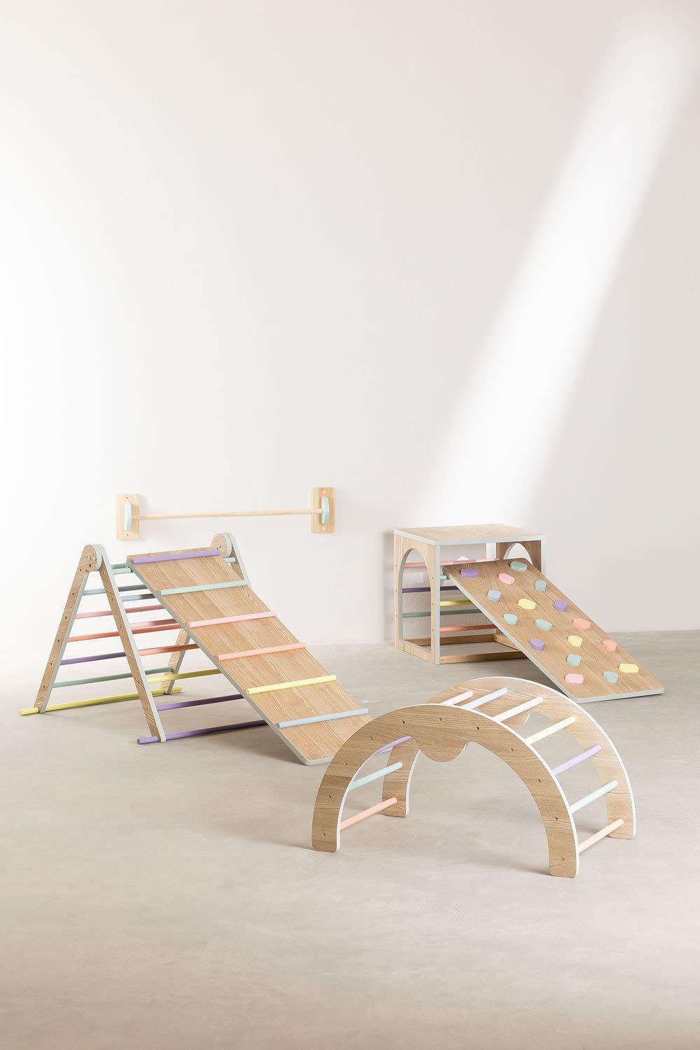 Sklum Pyqer Colors Kids sbarra legno 96 cm verde opale