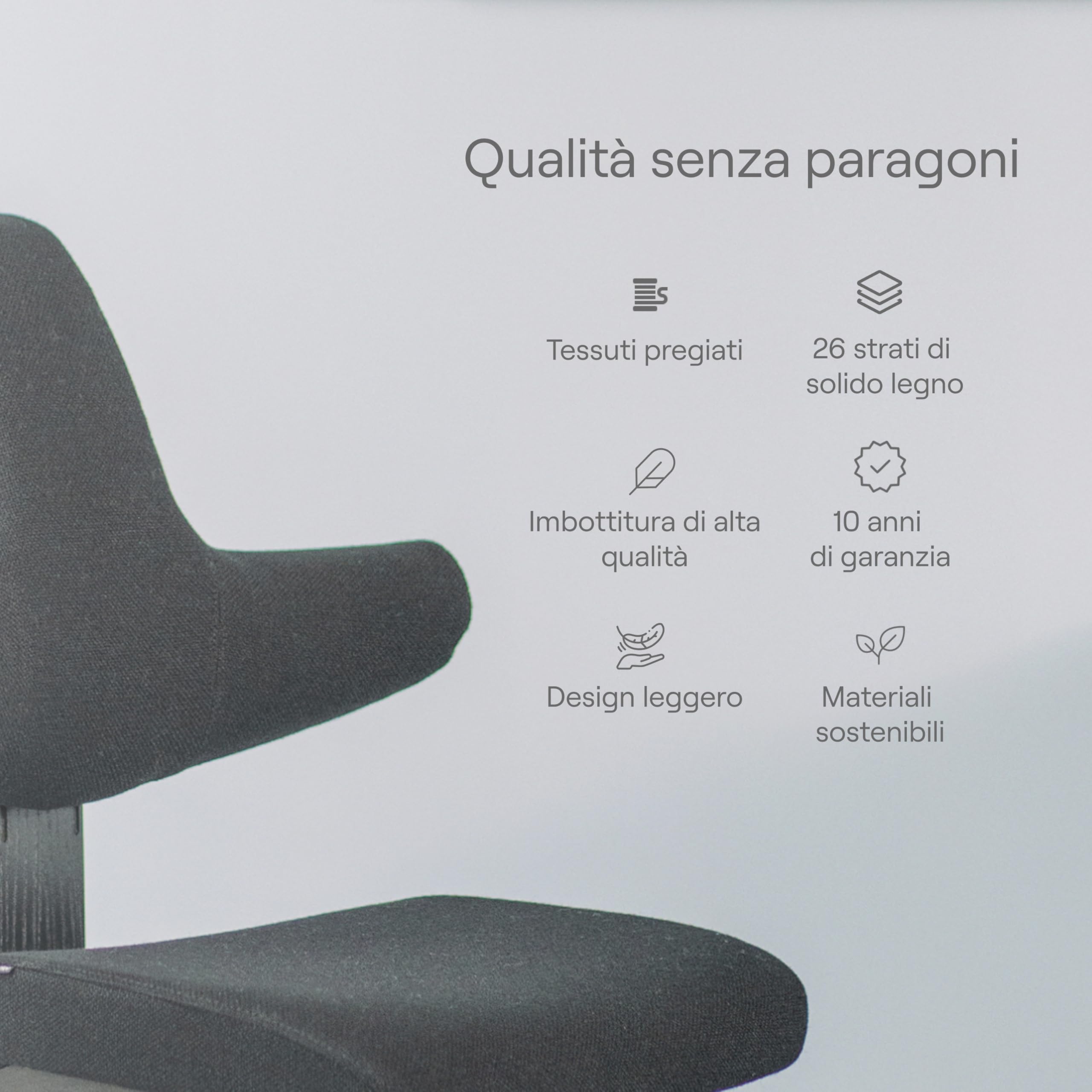 Varier Thatsit sedia ergonomica naturale/nero in faggio