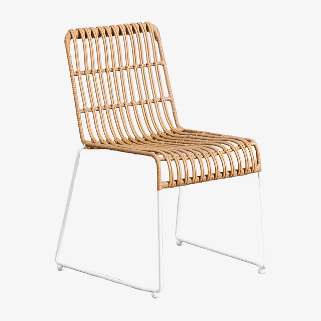 Sklum Aroa sedia da giardino rattan impilabile naturale