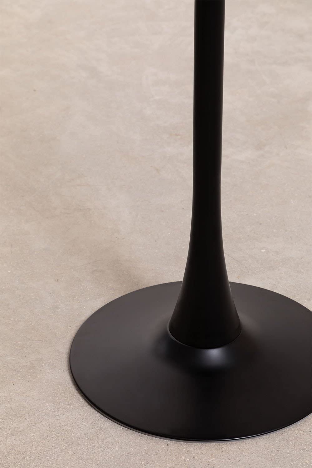 Sklum Ivet Style tavolo alto rotondo Ø60 cm nero