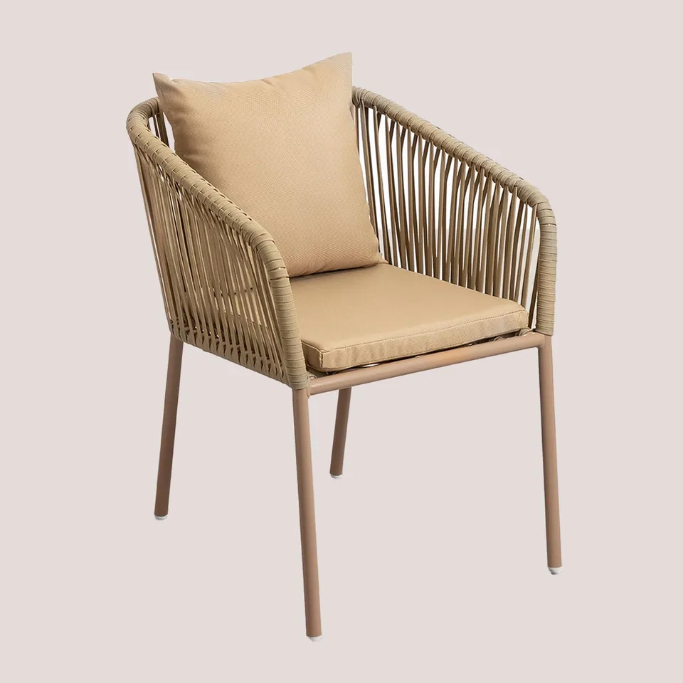 Sklum Arhiza Classic Sedia da Giardino Alluminio con Braccioli