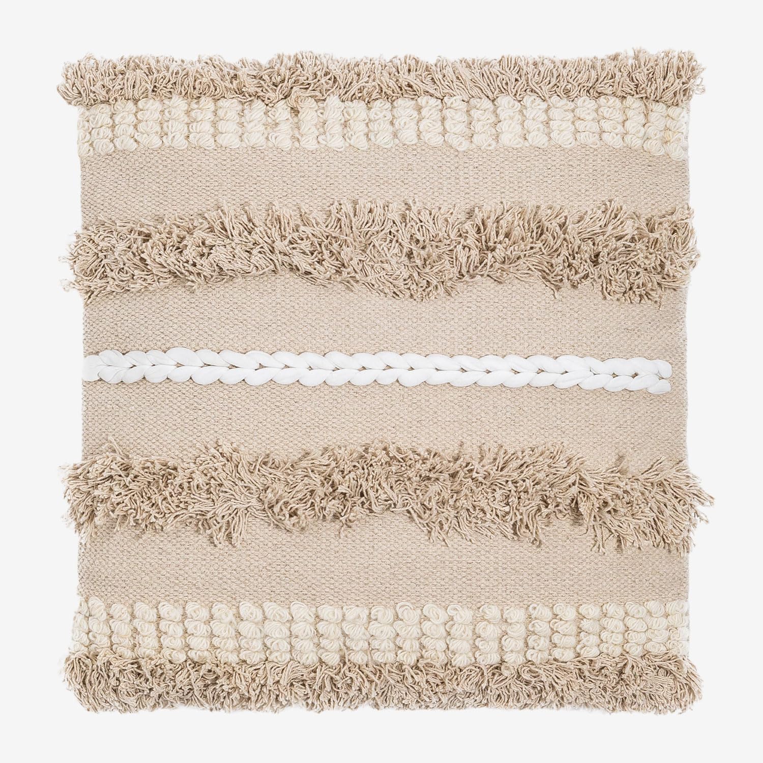 Sklum Punet cuscino quadrato cotone 50x50 beige lino