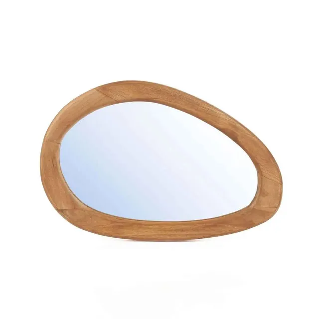 Bambua Organic Specchio da Parete in Teak M Naturale