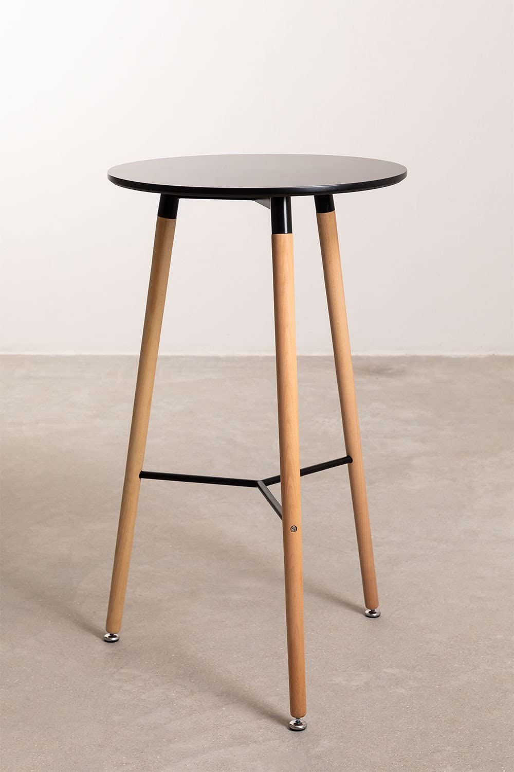 Sklum Royal Design Black&Natural tavolo alto rotondo Ø60 cm