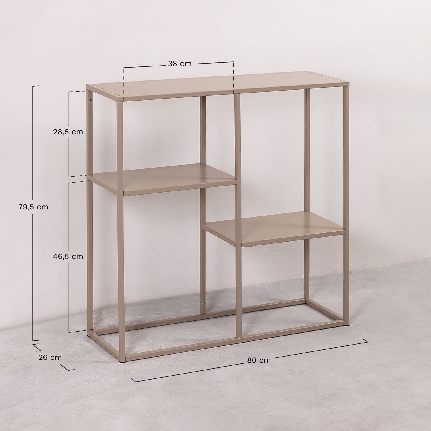 Sklum Thura scaffale in acciaio marrone grano industriale