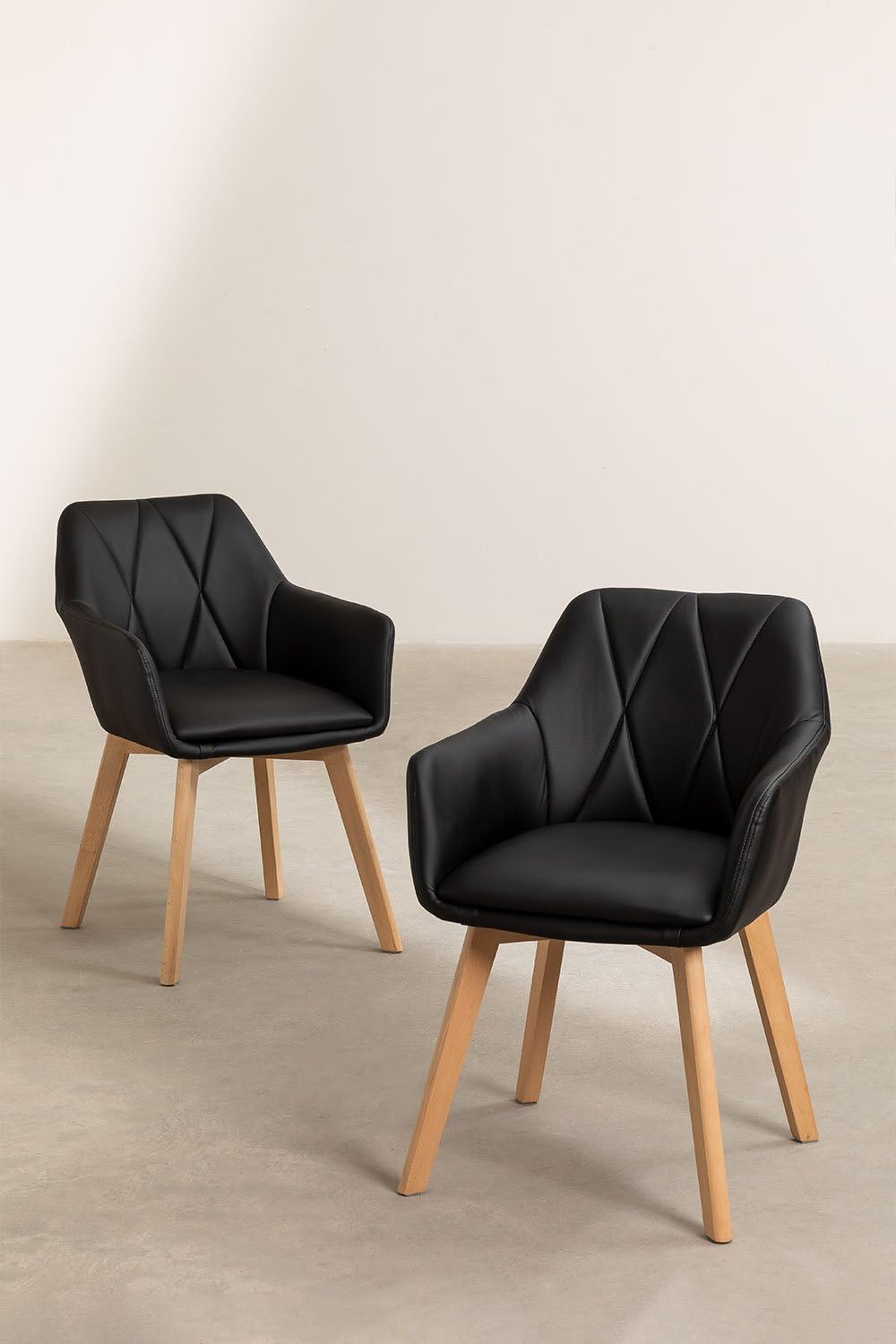 Sklum Marh Style set 2 sedie imbottite similpelle