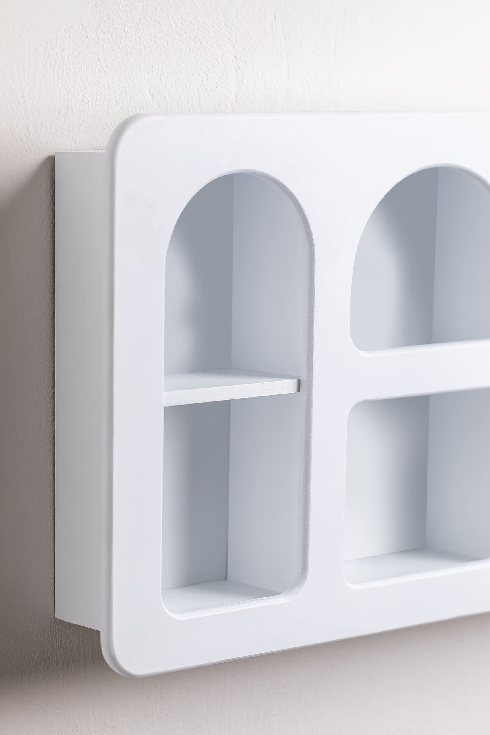 Sklum Vayla scaffale a muro in MDF bianco 60 cm