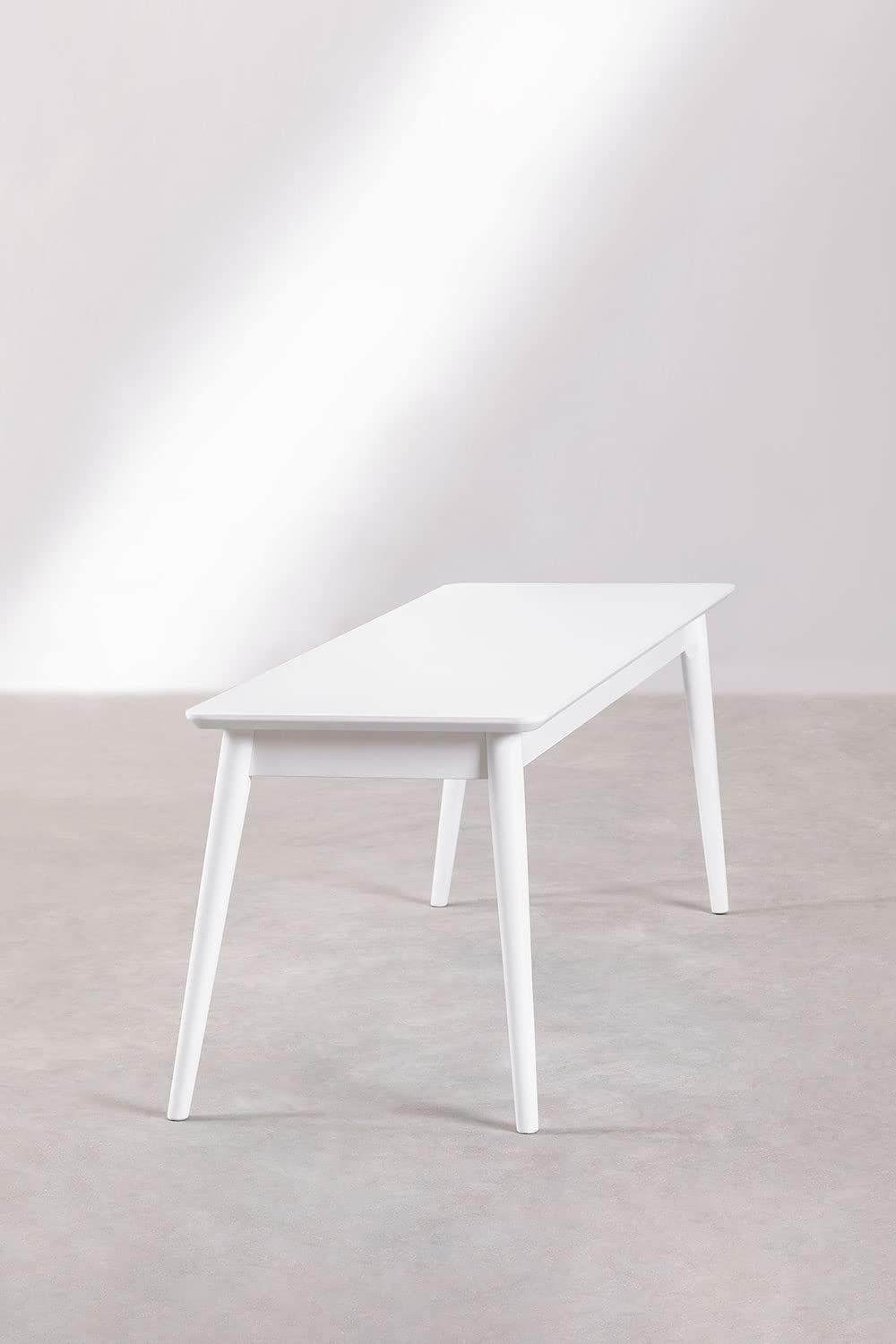 Sklum Betta panca in legno bianco 110 cm ingresso