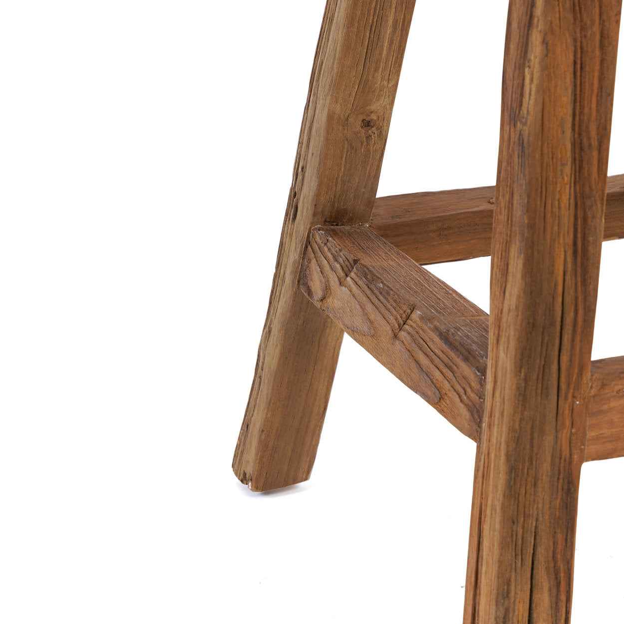 Bambua Shibori Sgabello Bar Natural Legno Teak