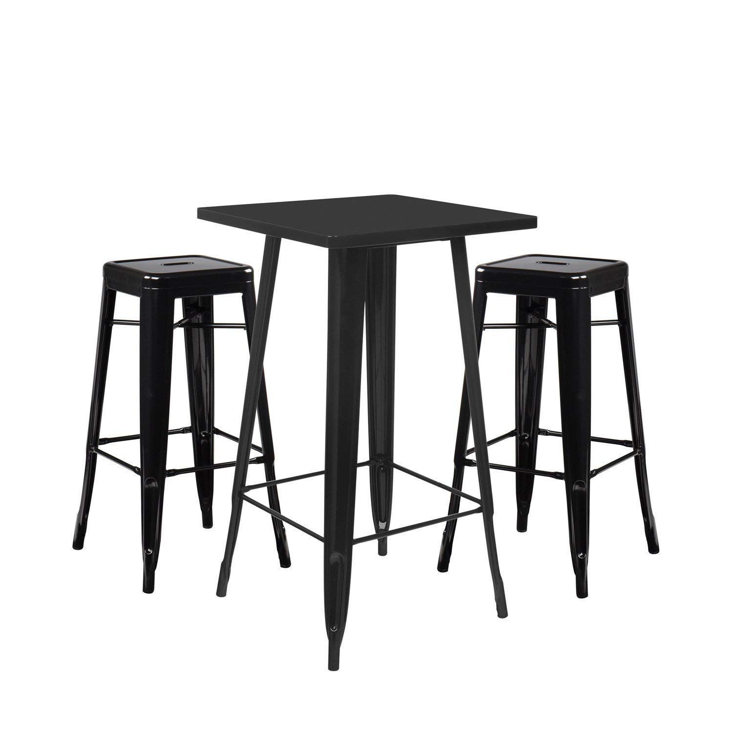 Sklum LIX set tavolo alto + 2 sgabelli industrial