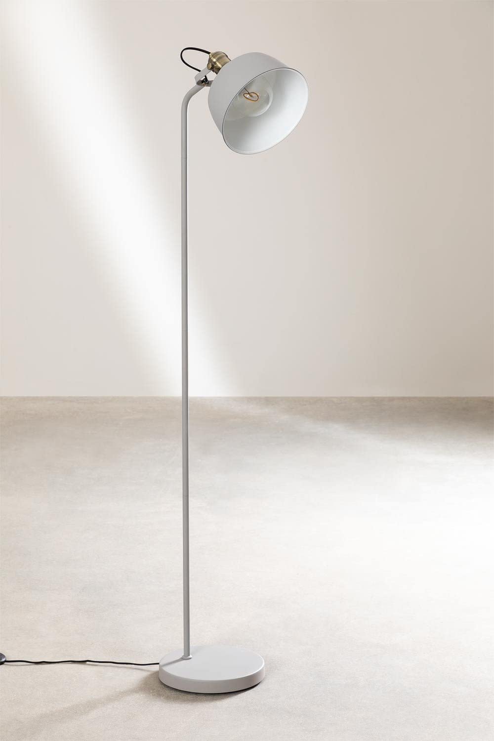 Sklum Louise lampada da terra grigio talpa chiaro ferro