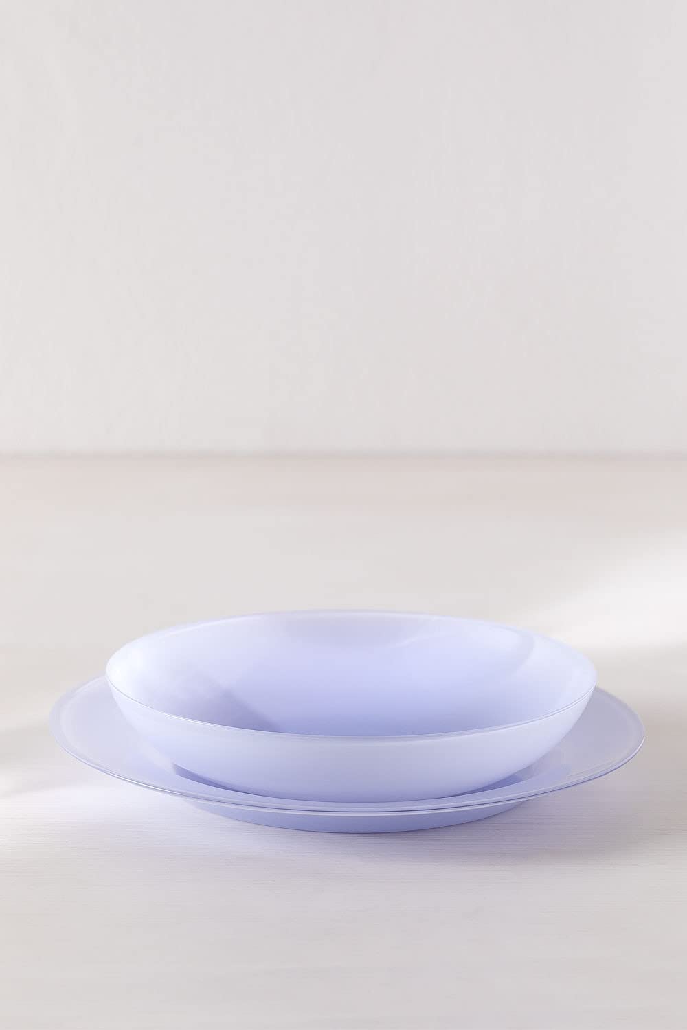 Sklum Ainara set 4 piatti piani vetro blu lavanda