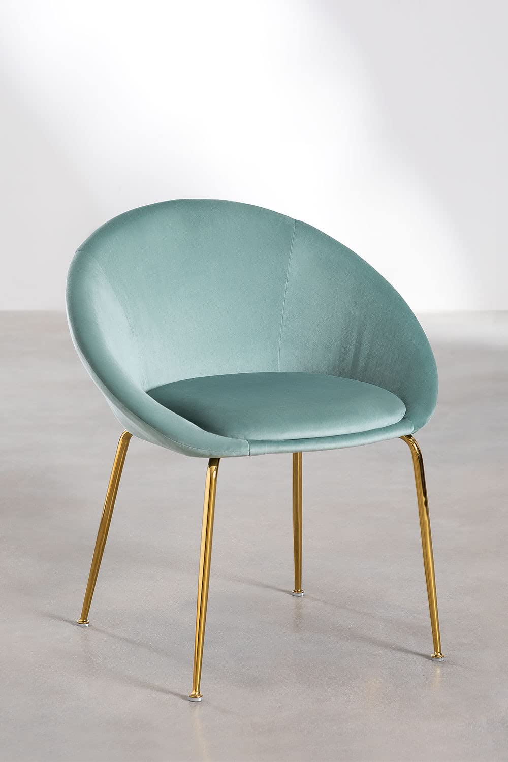 Sklum Jovick Sedia da Pranzo in Velluto Verde Abete