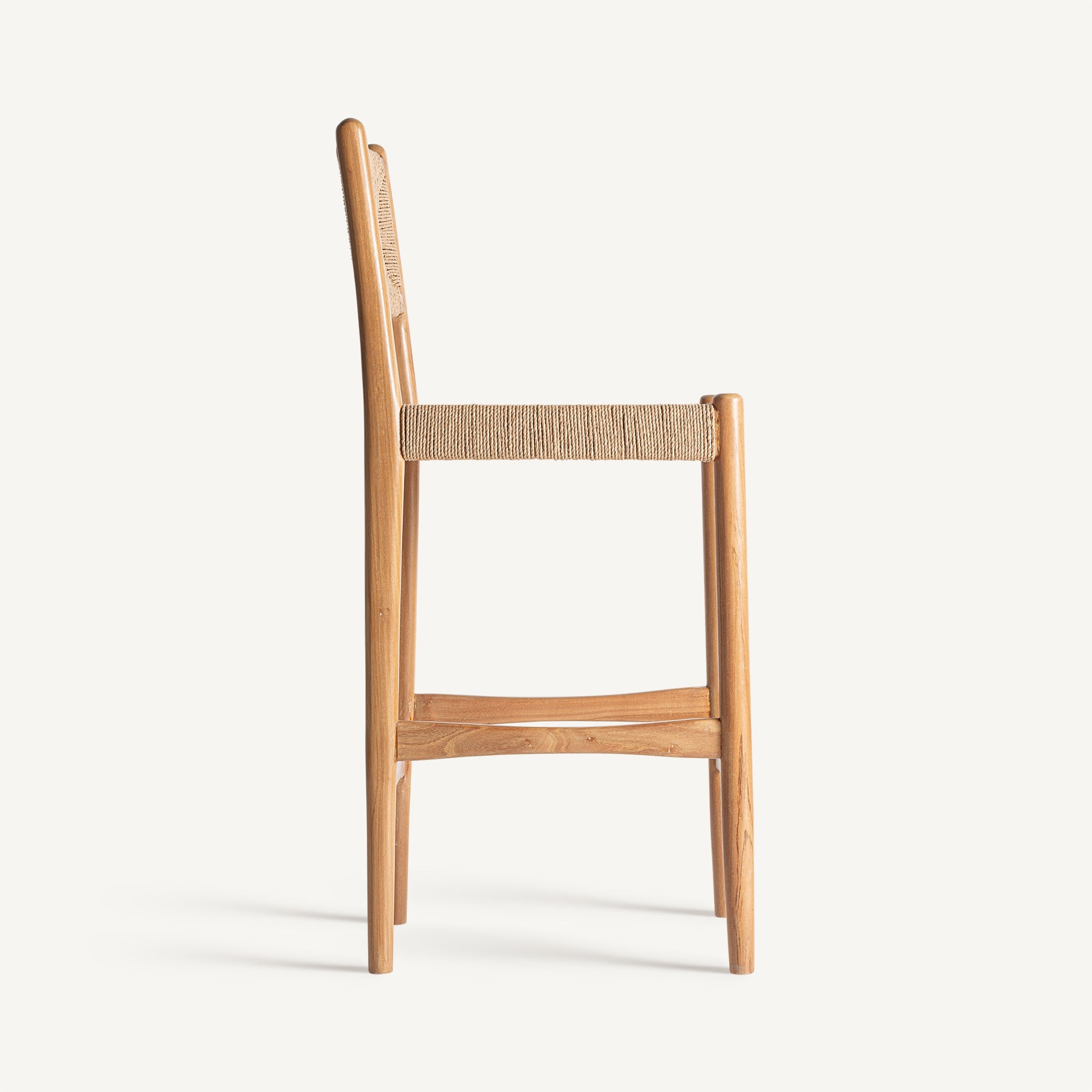 Bambua Agia sgabello bar teak e seagrass