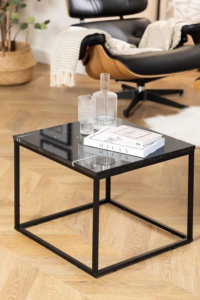 Sklum Kube Tavolino in Marmo 50 cm