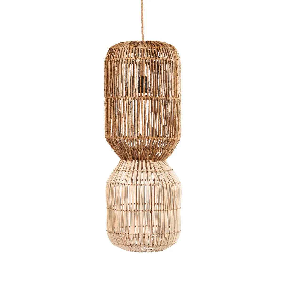 Bambua ChemChem L lampada a sospensione rattan naturale