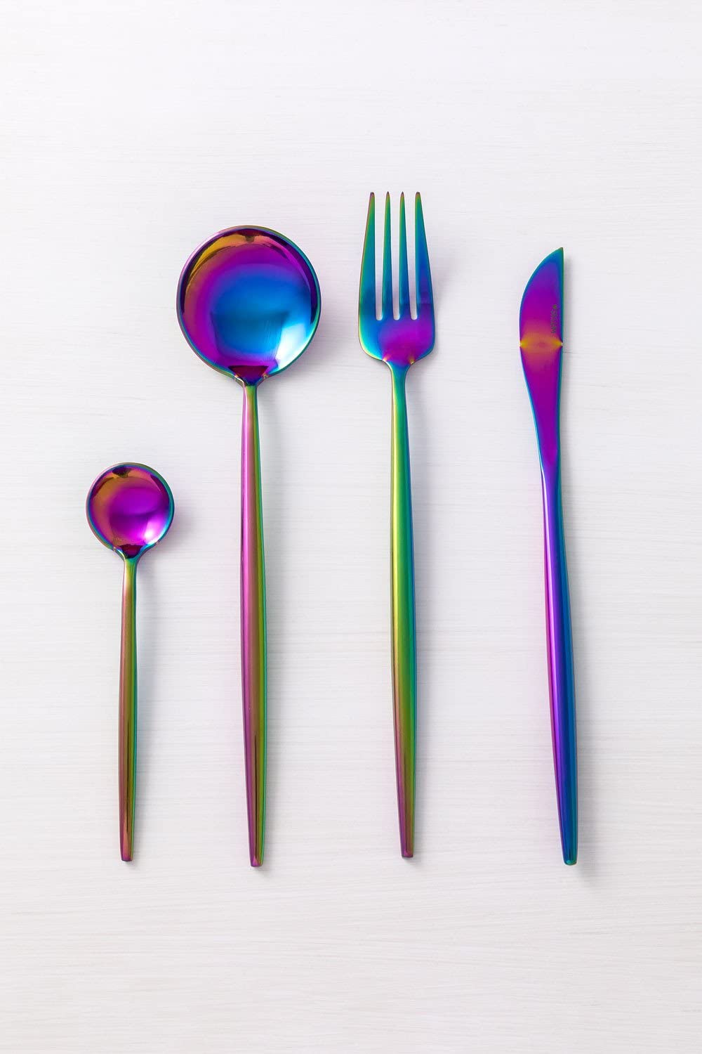 Sklum Noya set posate 16 pz iridescenti acciaio