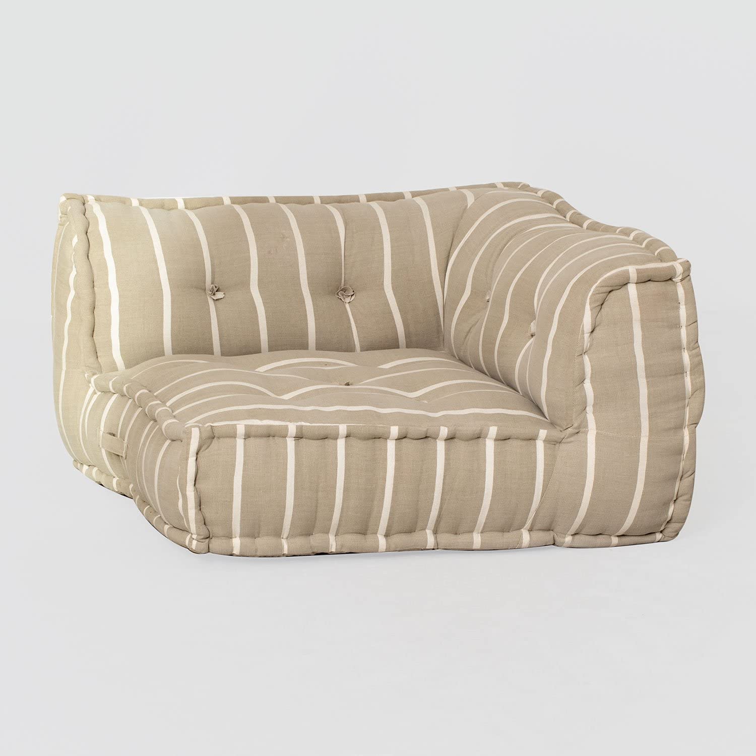 Sklum Dhel Boho pouf modulare cotone moka
