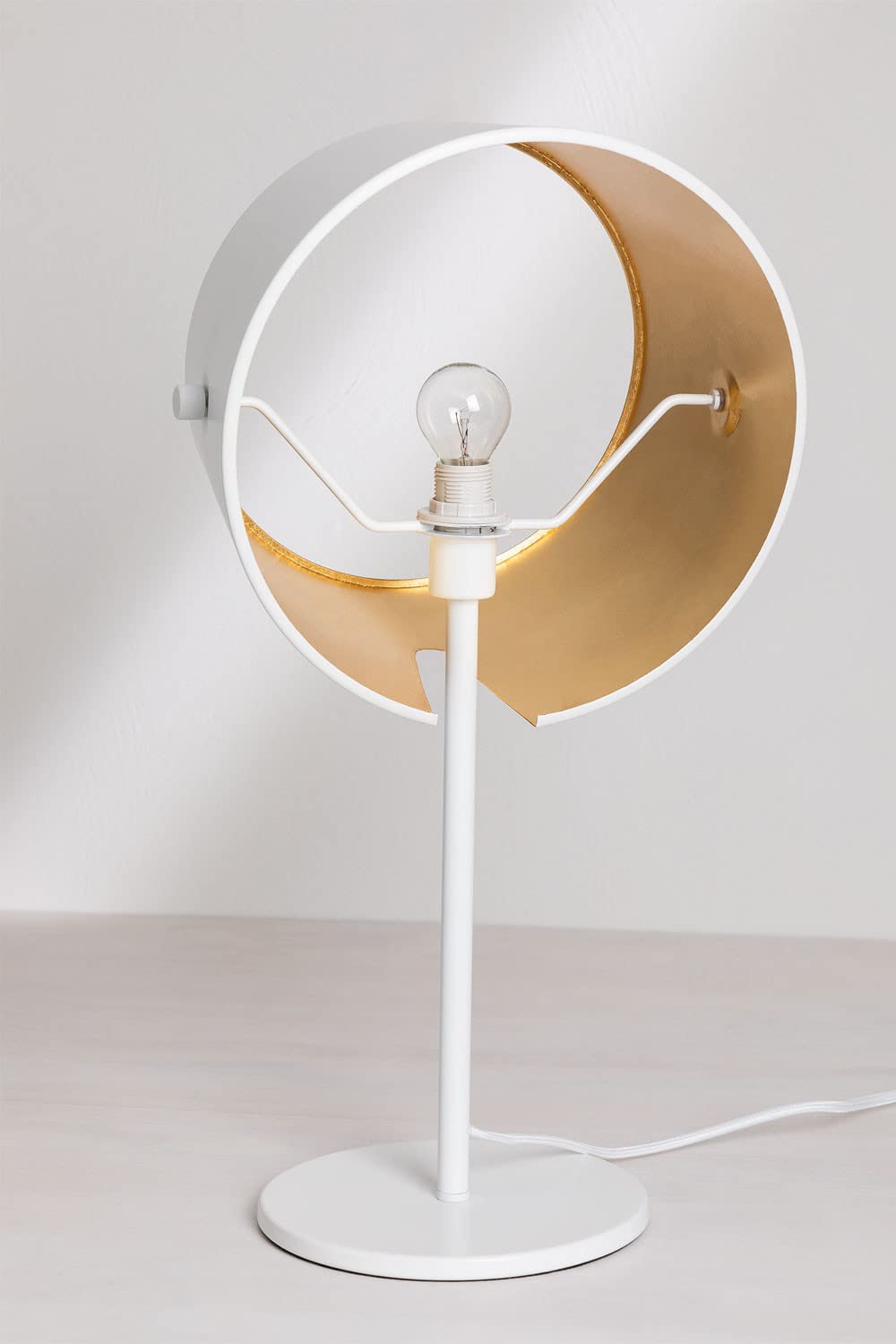 Sklum Duhl lampada da tavolo oro acciaio